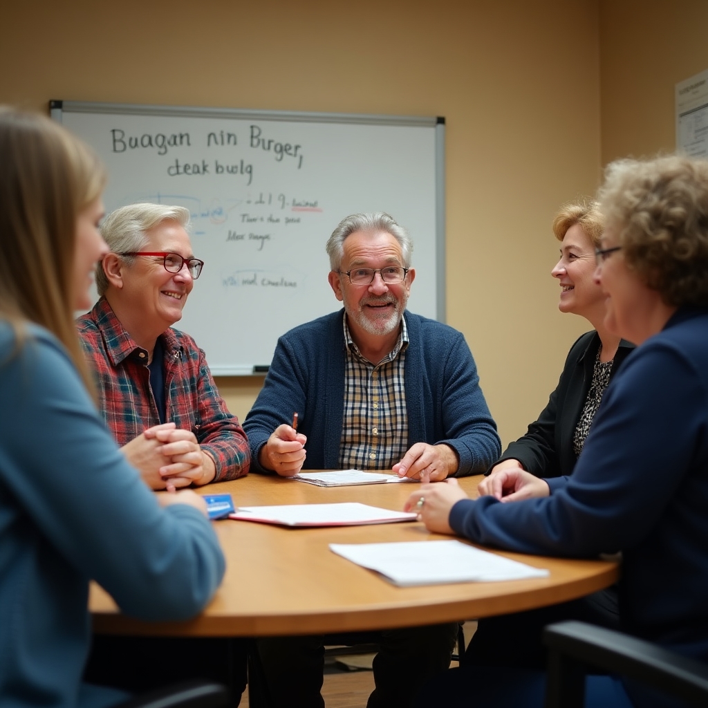 Účastníci workshopu diskutujú o hospodárení s peniazmi